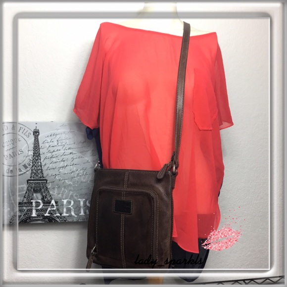 Fossil Handbags - Fossil Crossbody Leather Bag, Brown